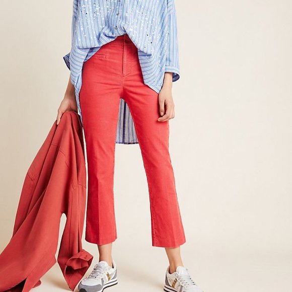 Anthropologie Pants - Anthropologie Skinny Kick Flare Corduroy Pants 8